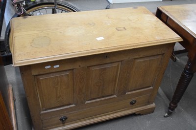 Lot 789 - Pine coffer with drawers below