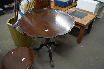 Lot 796 - Piecrust tilt top tripod table