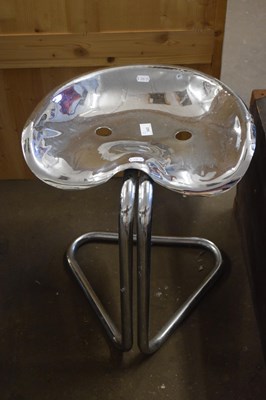 Lot 845 - Contemporary aluminium bar stool