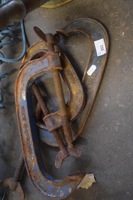 Lot 852 - Three G clamps