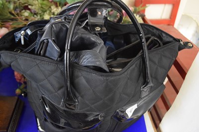 Lot 907 - Lady's black tote and quantity of assorted...