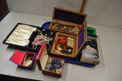 Lot 105 - Two wooden boxes and a quantity of assorted...