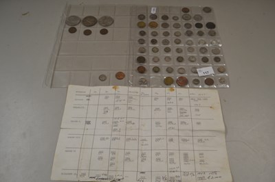 Lot 117 - Quantity of assorted coins