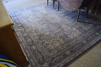 Lot 426 - Green ground rug, approx 3 metres