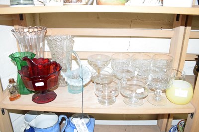 Lot 503 - VARIOUS 20TH CENTURY GLASS VASES, SUNDAE...