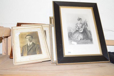 Lot 508 - VARIOUS 19TH CENTURY ENGRAVINGS, FRAMED BLACK...