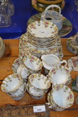 Lot 208 - Part tea set by Blairs China comprising cups,...