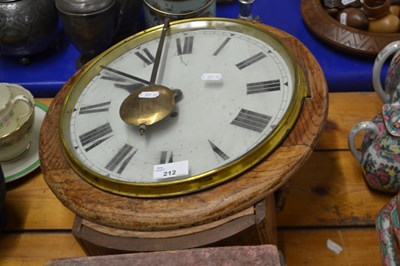 Lot 212 - Large wall clock with pendulum