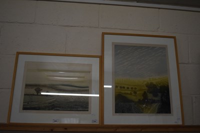 Lot 239 - Robert Barnes, two coloured etchings, Daybreak...