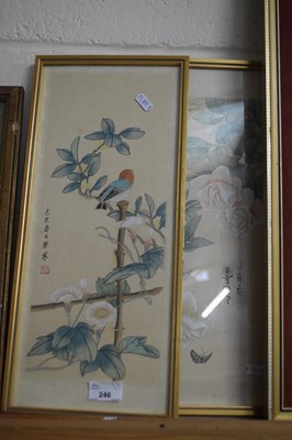 Lot 246 - Two Chinese prints in gilt frames