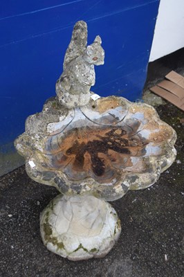 Lot 437 - Composite stone fountain with squirrel