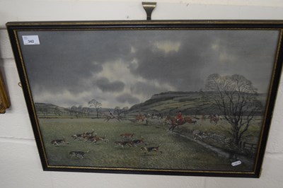 Lot 342 - Framed hunting interest print