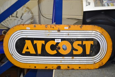 Lot 34A - An Atcost oval enamel sign