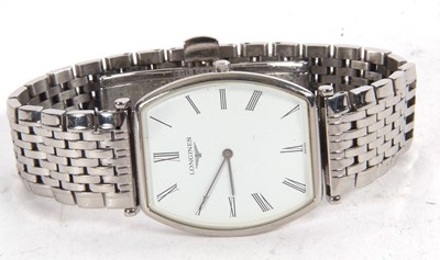 Lot 298 - A Longines Lé Grande Classique, stainless...