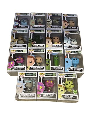 Lot 451 - A collection of Rick and Morty funko Pop!...