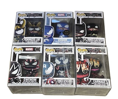 Lot 457 - A collection of Venom Funko Pop! vinyl figures...