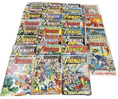 Lot 77 - A collection of 1969 - 1975 Avengers comic books