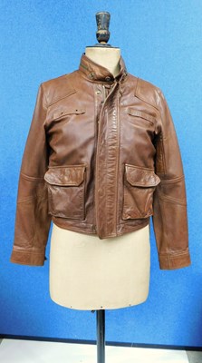 Lot 101 - A lady's Ralph Lauren Polo tan leather jacket,...