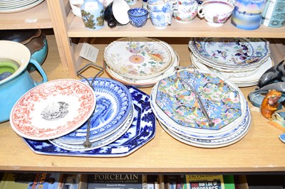 Lot 542 - ASSORTED CERAMICS TO INCLUDE VARIOUS VICTORIAN...