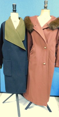 Lot 92 - Two lady's coats, to include a chocolate brown...