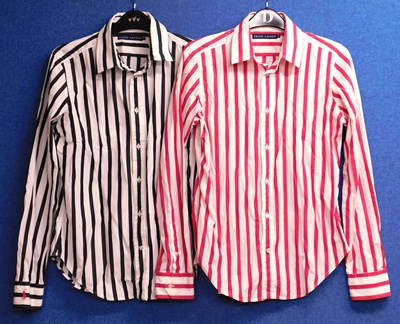 Lot 104 - Two Ralph Lauren striped cotton shirts, sizes...