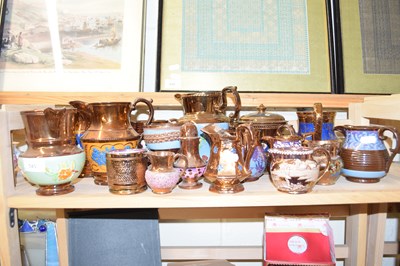 Lot 545 - COLLECTION OF VARIOUS VICTORIAN COPPER LUSTRE...