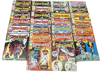 Lot 86 - A collection of 1975 The Super-Heroes comic...