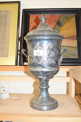 Lot 552 - SMALL SILVER PLATED SAMOVAR