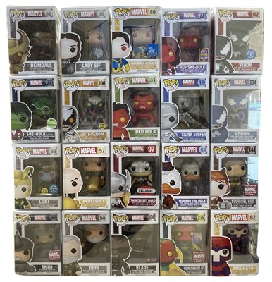 Lot 461 - A collection of Marvel Funko Pop! vinyl...