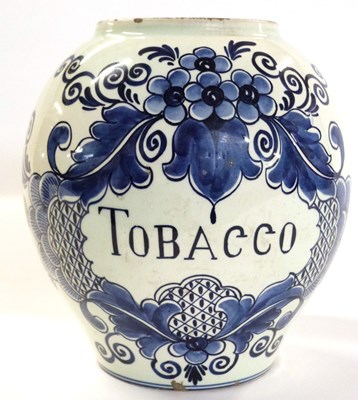 Lot 400 - Blue Delft vase