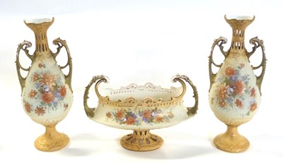 Lot 414 - Quantity of Royal Vienna vases, all decorated...