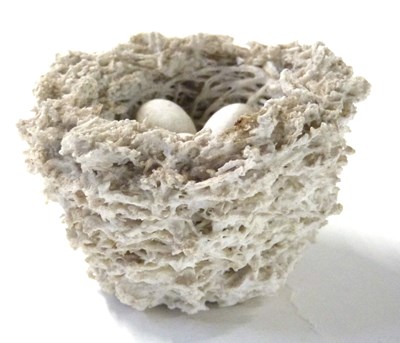 Lot 422 - Staffordshire 19th century white birds nest...