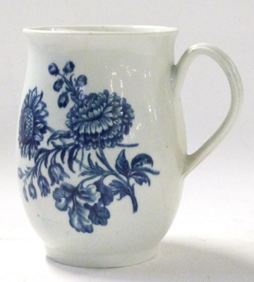 Lot 425 - Large 18th century bell shaped mug, Worcester,...