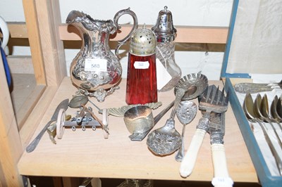 Lot 568 - VARIOUS SILVER PLATED WARES TO INCLUDE FISH...