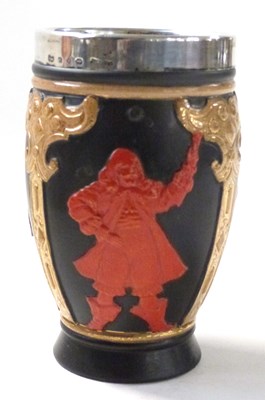 Lot 435 - Lambeth Doulton beaker decorated in relief...