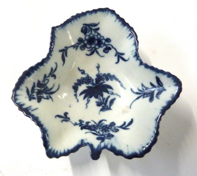 Lot 443 - Worcester porcelain pickle dish, circa 1770,...