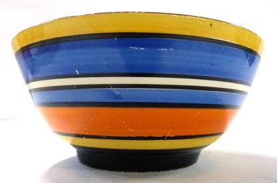 Lot 457 - Clarice Cliff Fantasque pattern bowl with...