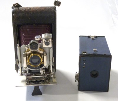 Lot 501 - Bellows camera with Beck symmetrical lens,...