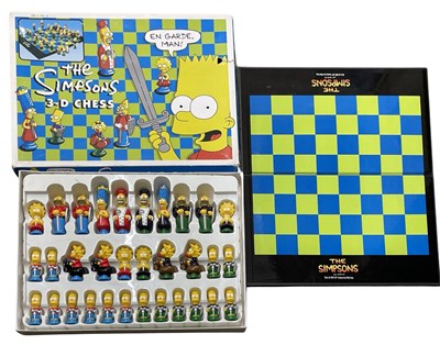 Lot 302 - A boxed Simpsons chess set