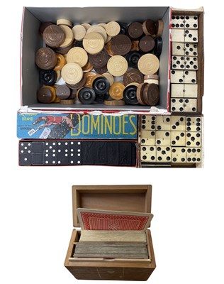 Lot 299 - A mixed lot of game pieces to include: - 2 x...