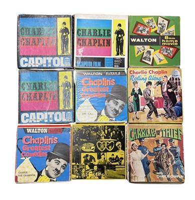 Lot 249 - A collection of Charlie Chaplin films on 8mm...