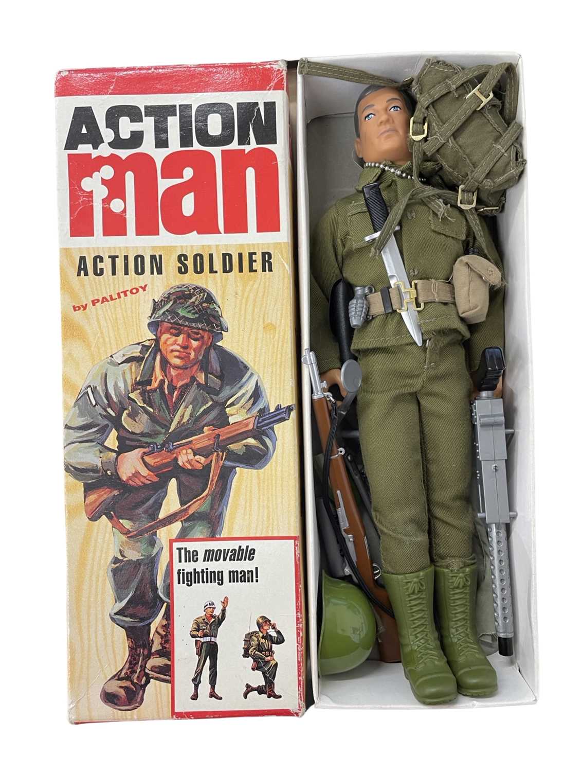 Lot 247 - A boxed 1960s reproduction Action Man figure...