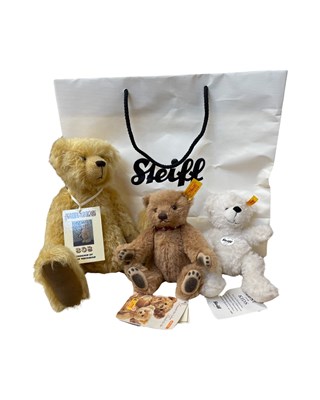 Lot 200 - A collection of teddy bears in a Steiff...