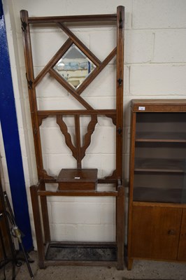Lot 245 - EARLY 20TH CENTURY OAK HALL STAND WITH...