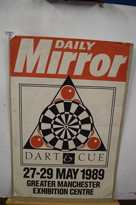 Lot 86 - Advertising poster for The Daily Mirror Dart...
