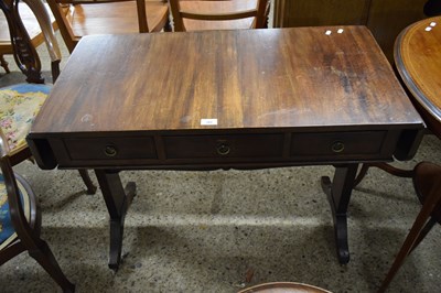 Lot 262 - 19TH CENTURY MAHOGANY SOFA TYPE TABLE WITH...