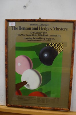 Lot 87 - Advertising poster for The Benson & Hedges...