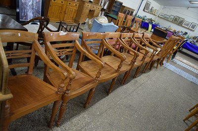 Lot 270 - SET OF SEVEN 20TH CENTURY HARDWOOD CARVER...