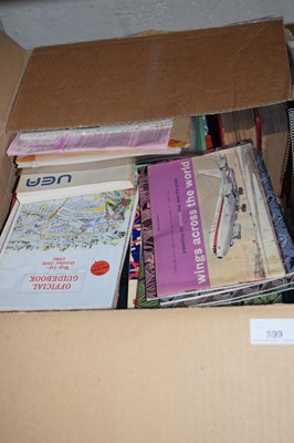 Lot 599 - BOX OF MISC BOOKS, SOME GUIDE BOOKS, NATURAL...