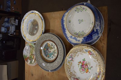 Lot 600 - QUANTITY OF ENGLISH PORCELAIN CERAMIC PLATES...